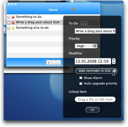GTD with Do It editing task deadline