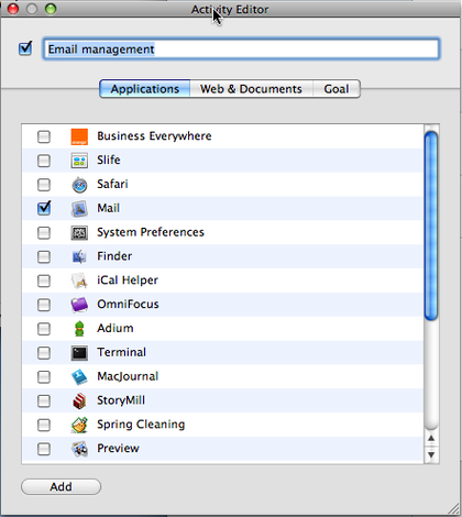 Slife Activity Editor