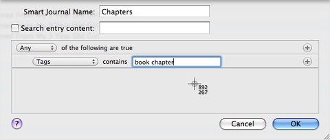 MacJournal Ebook Chapter