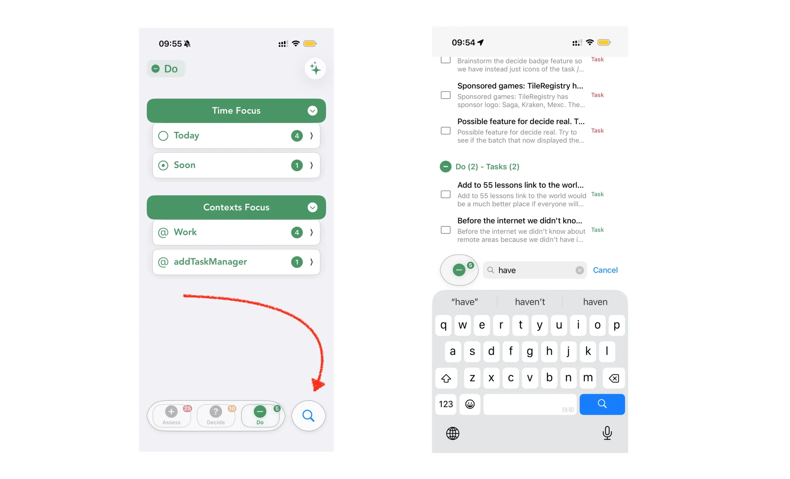 addTaskManager search