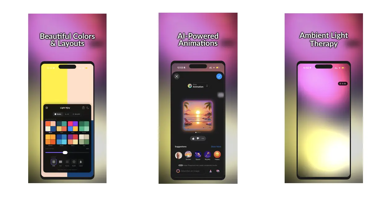 Light Njoy ambient lamp app